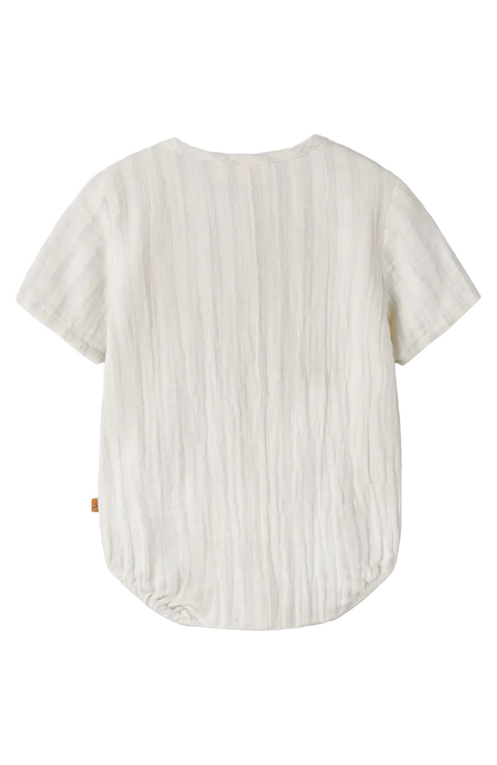 Hagi SS Loose Shirt Body - Coconut Milk/Dusty Blue Lil' Atelier Body