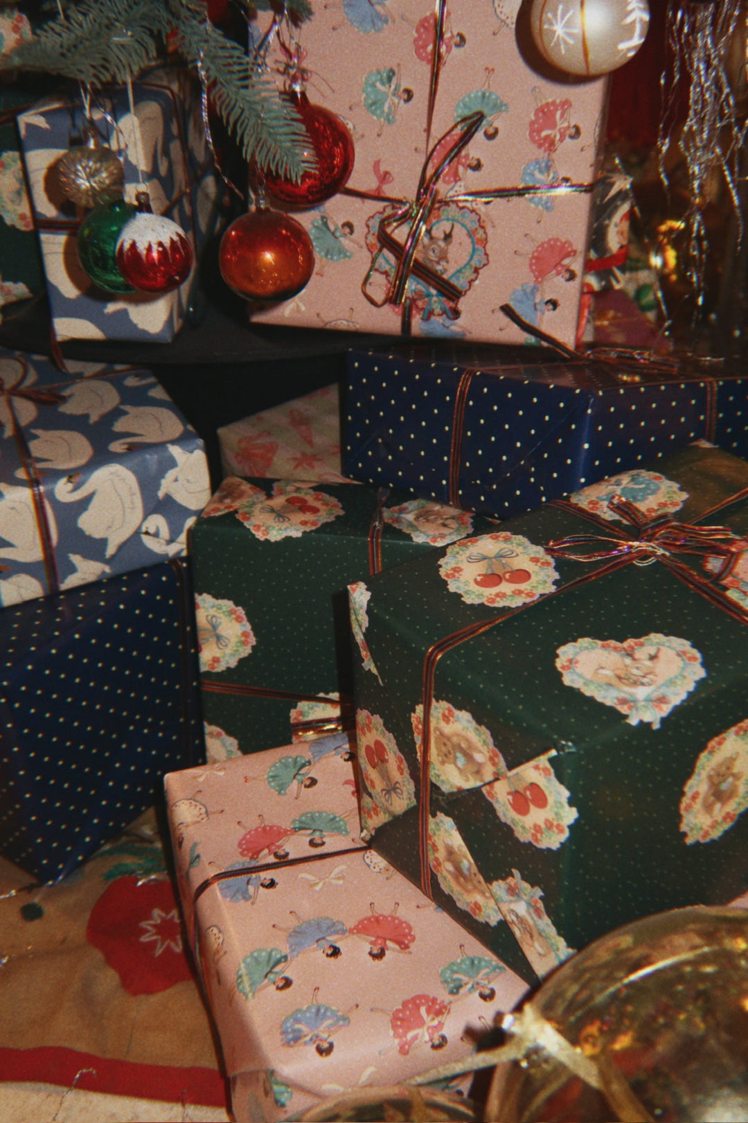 Wrapping Paper - Deer Diary Green
