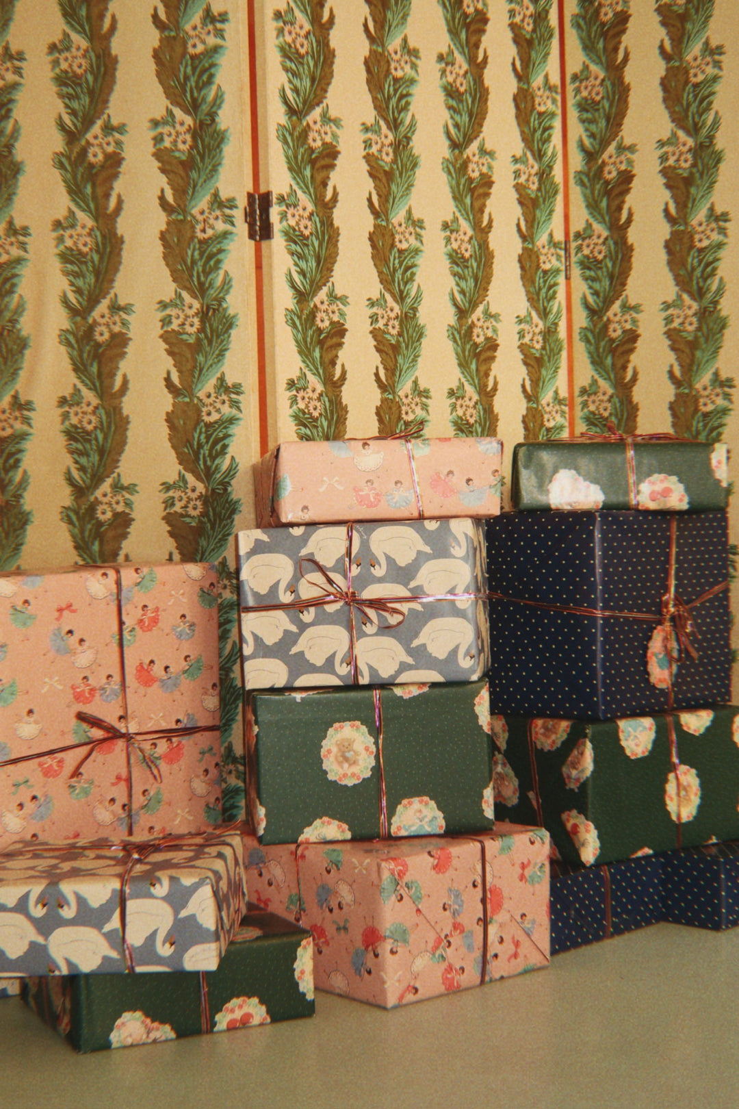 Wrapping Paper - Deer Diary Green