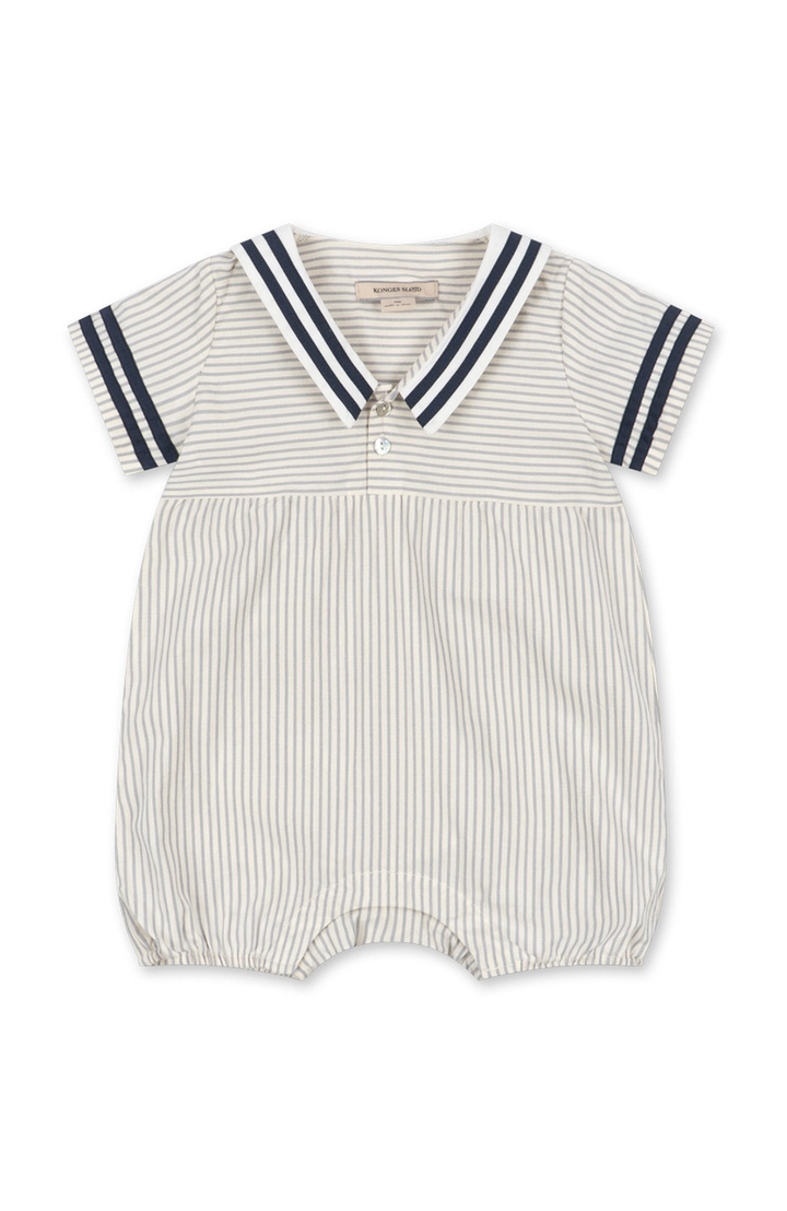 Allie Sailor Romper - Bleu Stripe