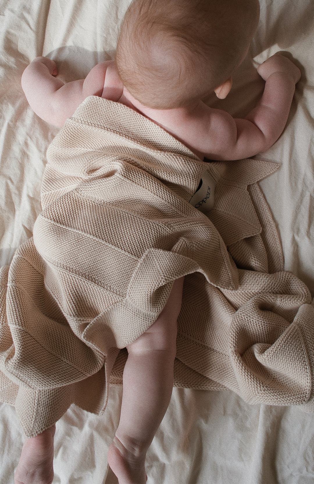 Chevron Knit Blanket - Sand