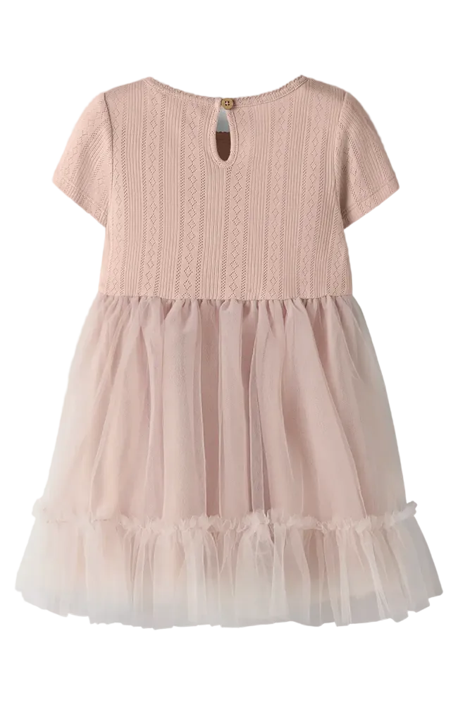 Fanella Tulle Dress - Peach Whip