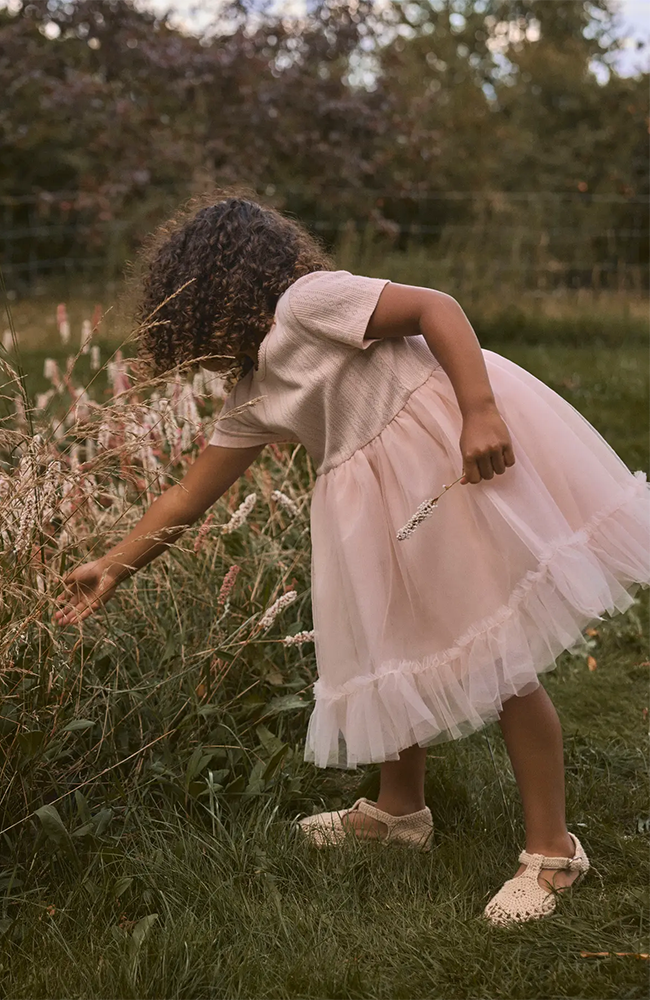 Fanella Tulle Dress - Peach Whip