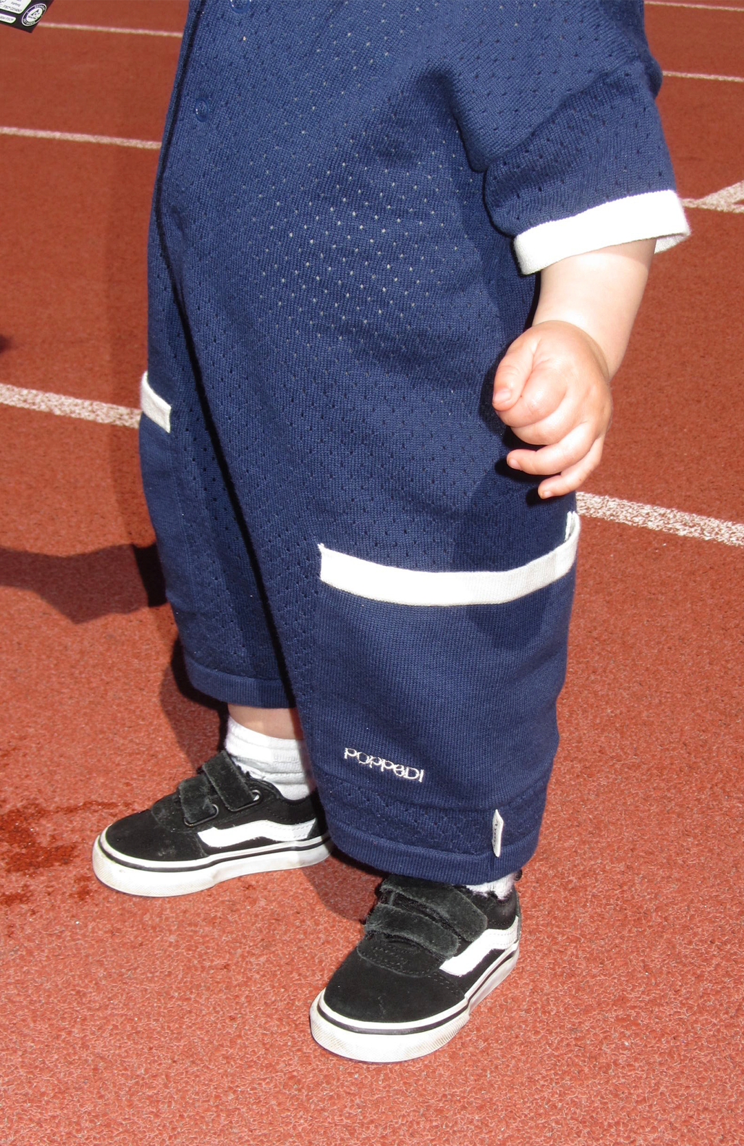 League Romper - Navy
