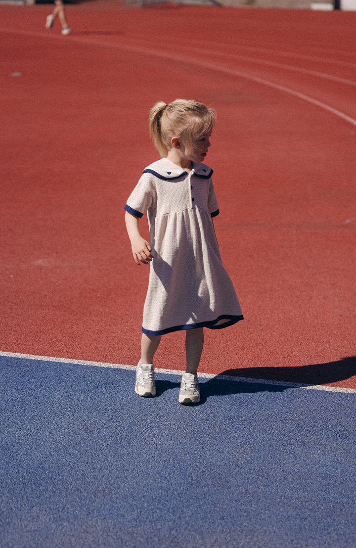 League Sail Dress - Sand/Navy