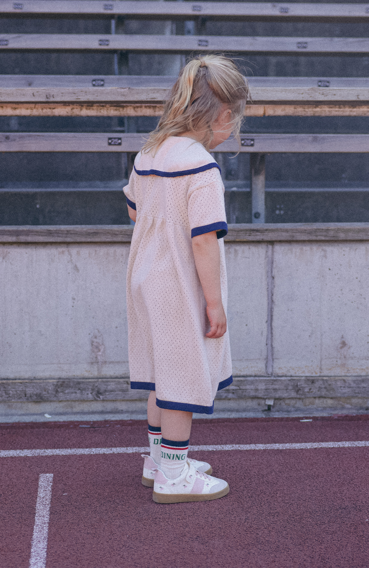 League Sail Dress - Sand/Navy