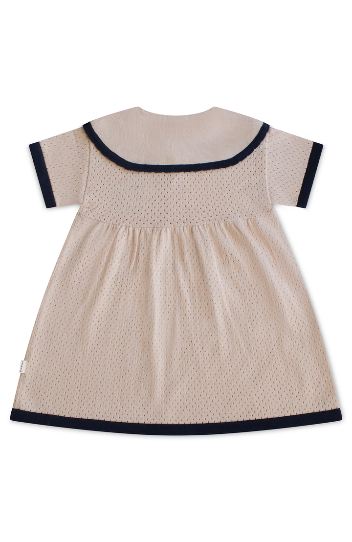 League Sail Dress - Sand/Navy