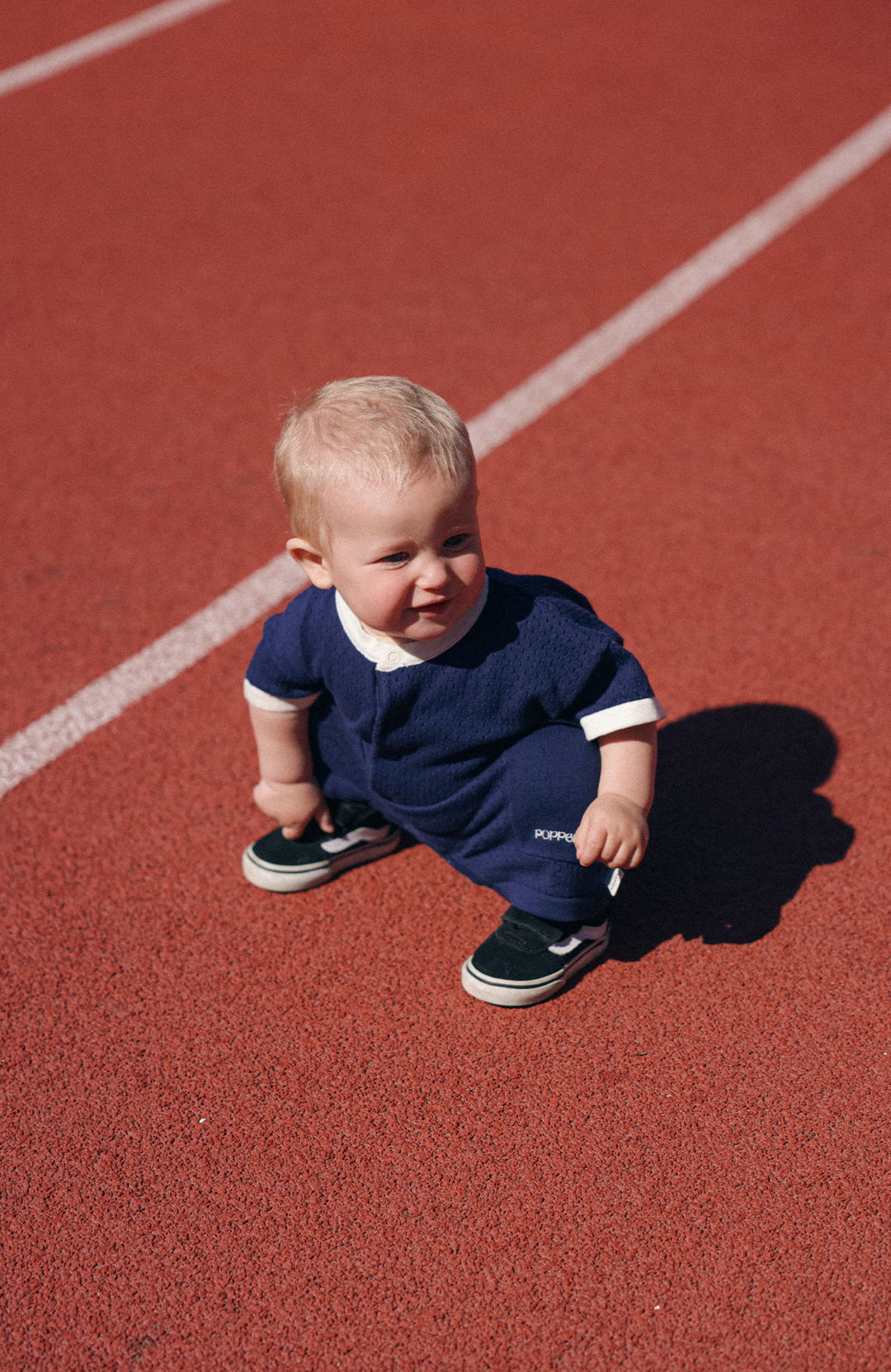 League Romper - Navy