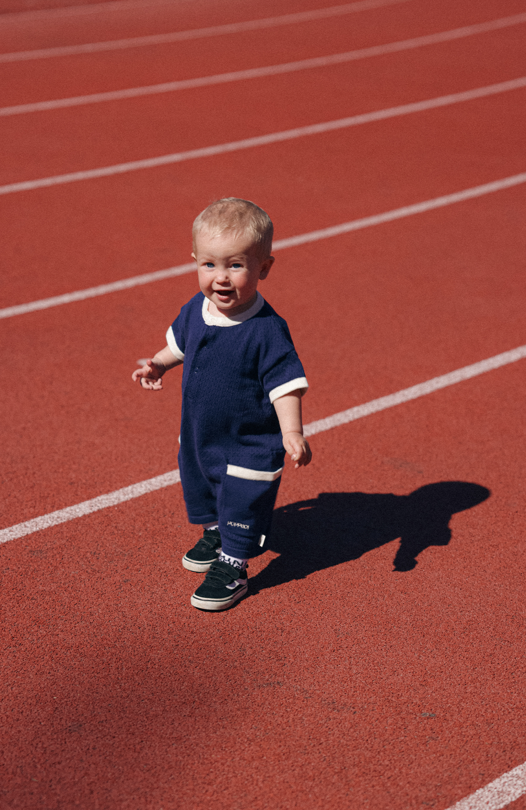 League Romper - Navy