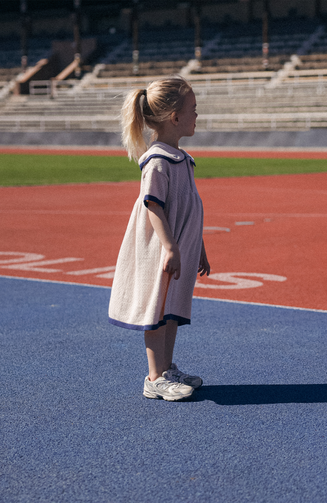 League Sail Dress - Sand/Navy