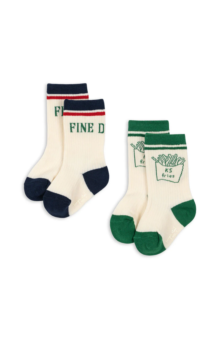 2 Pack Rib Fries Socks - Fine Dining