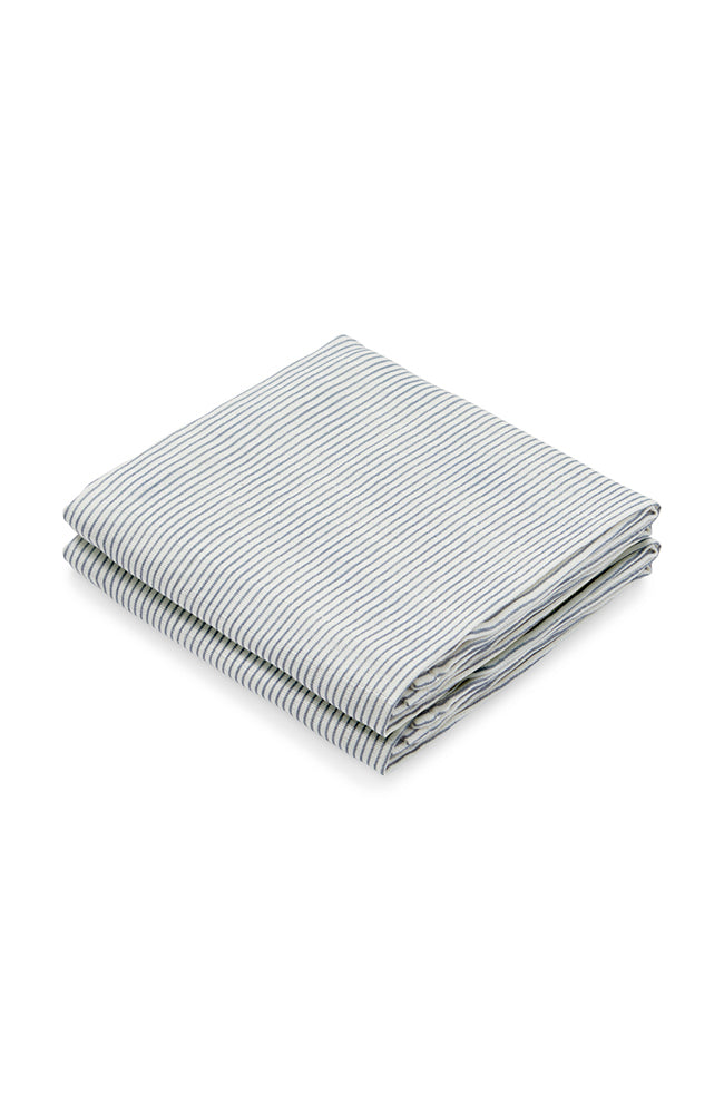 Muslin Cloth Printed 2-pack - Classic Stripes Blue