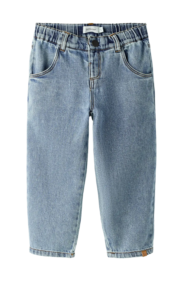 Lulia Baggy Jeans - Medium Blue Denim