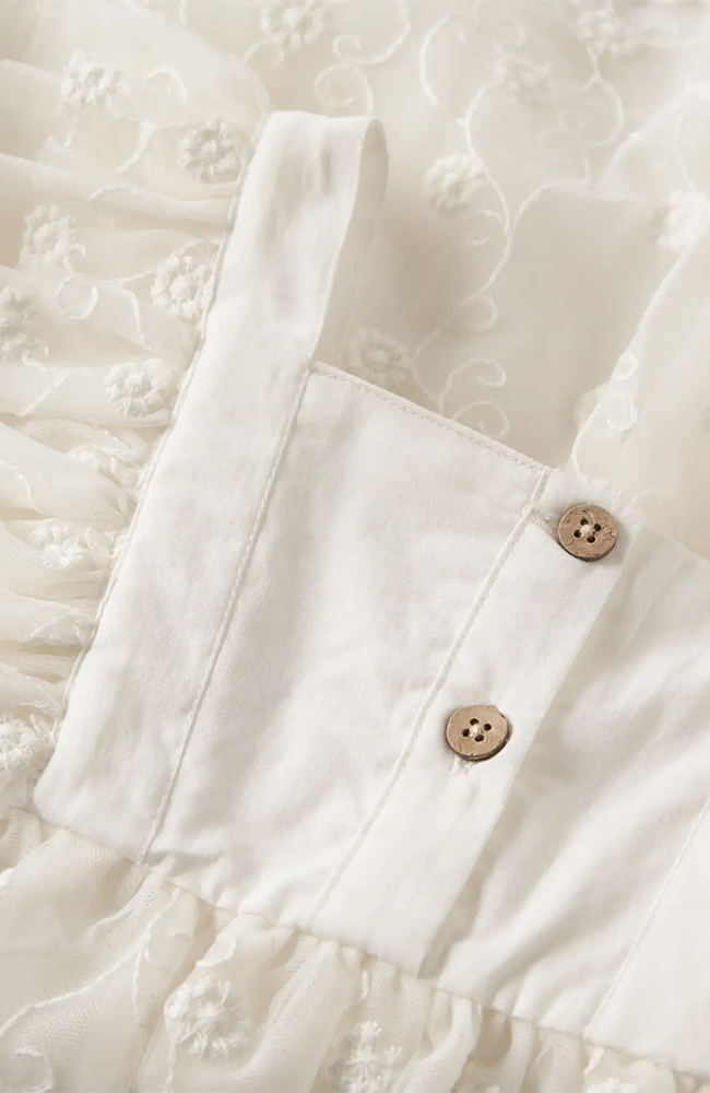 Feya Tulle Dress - Coconut Milk