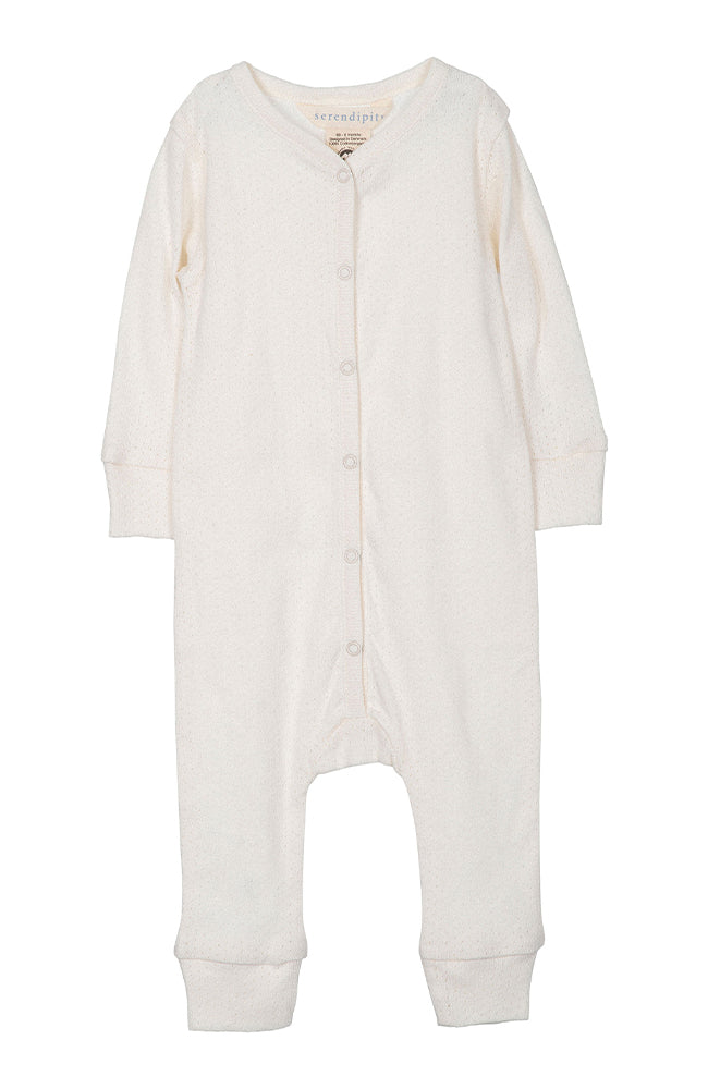 Baby Suit - Offwhite Pointelle Serendipity Organics Onepiece