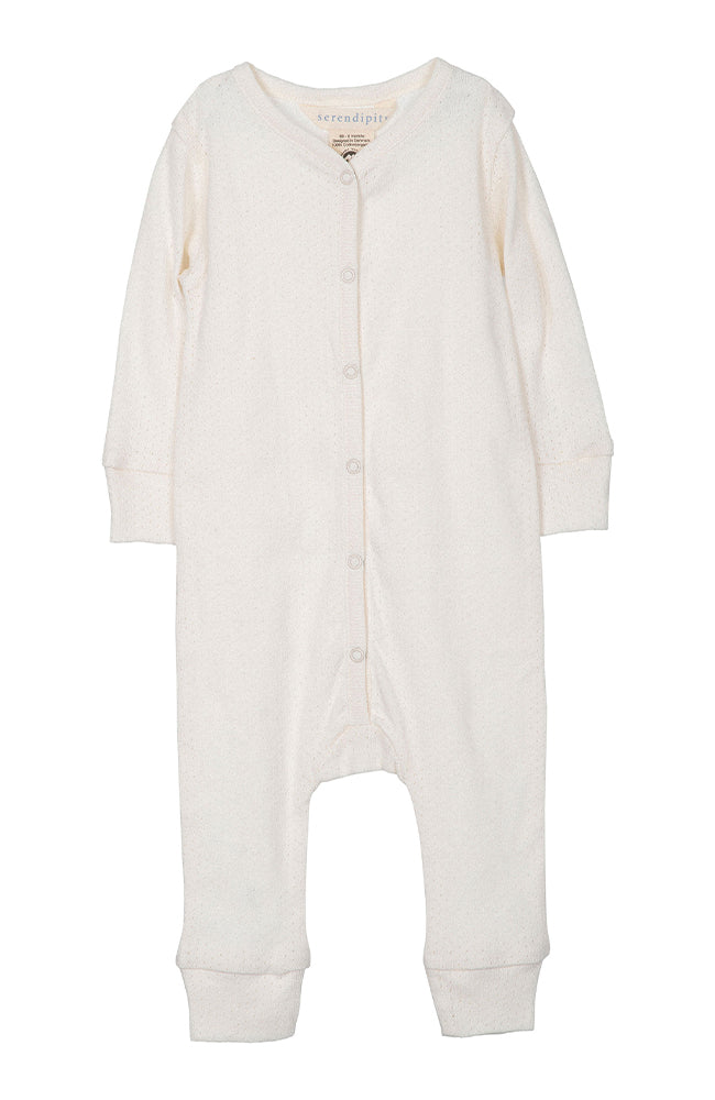 Baby Suit - Offwhite Pointelle