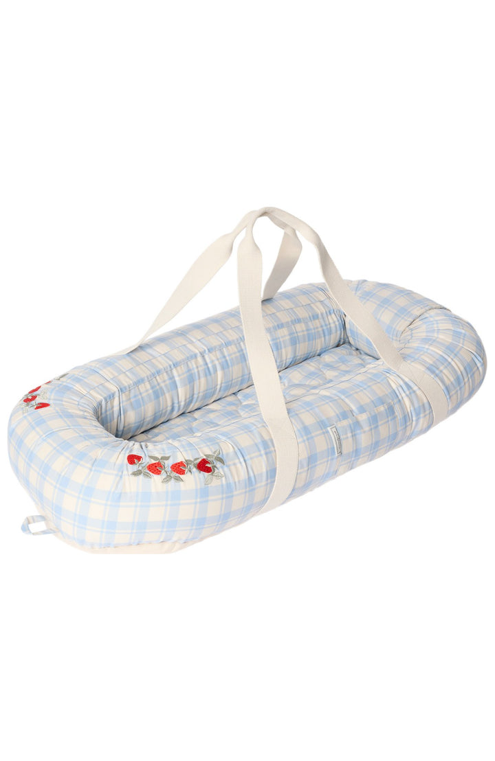 Baby Nest - Plaid Sky Blue