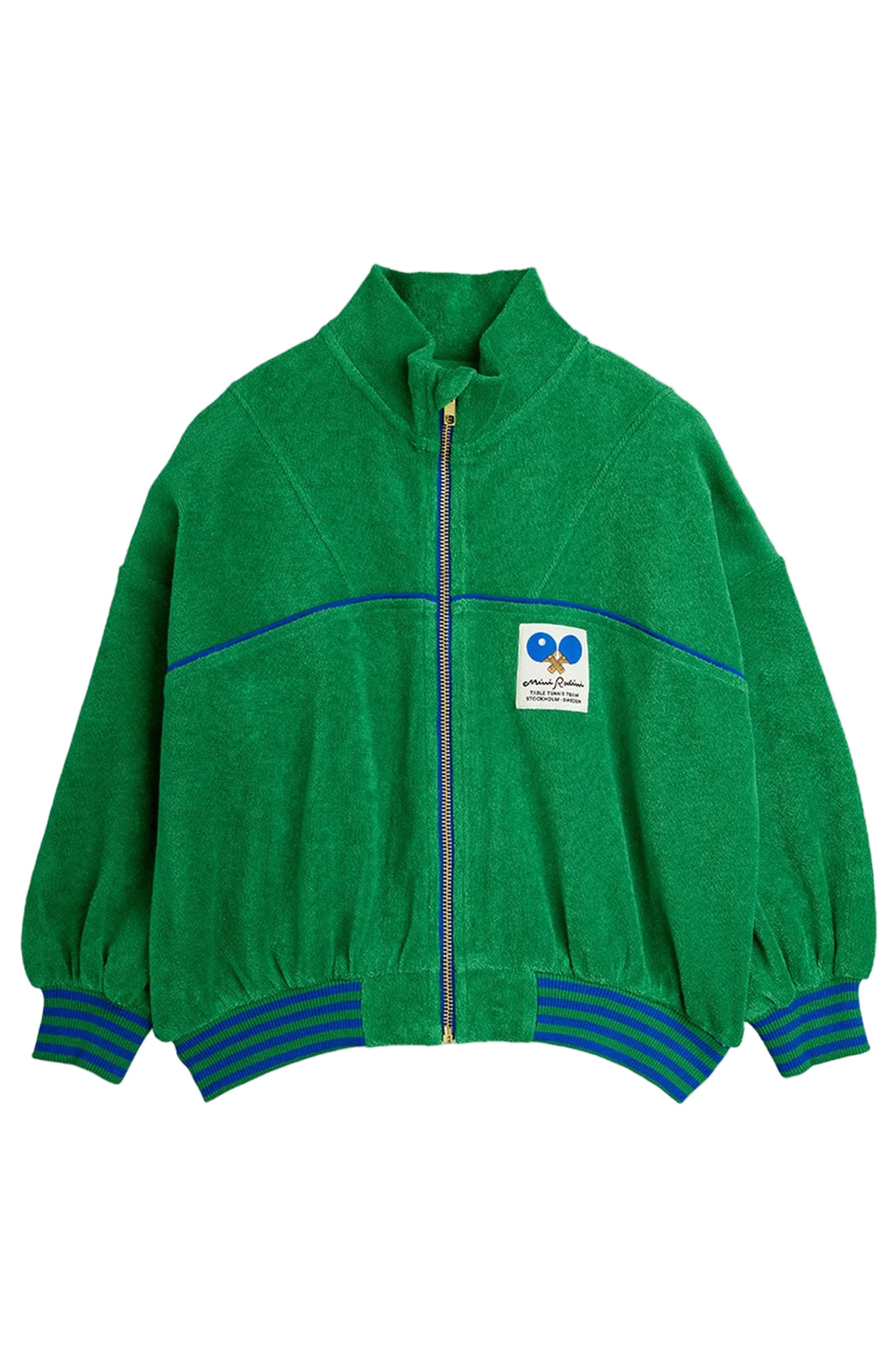 Bordtennis Patch Frotté Cardigan - Grön