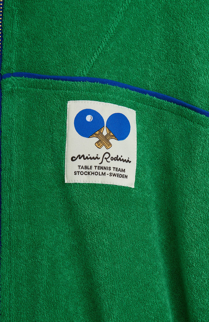 Bordtennis Patch Frotté Cardigan - Grön