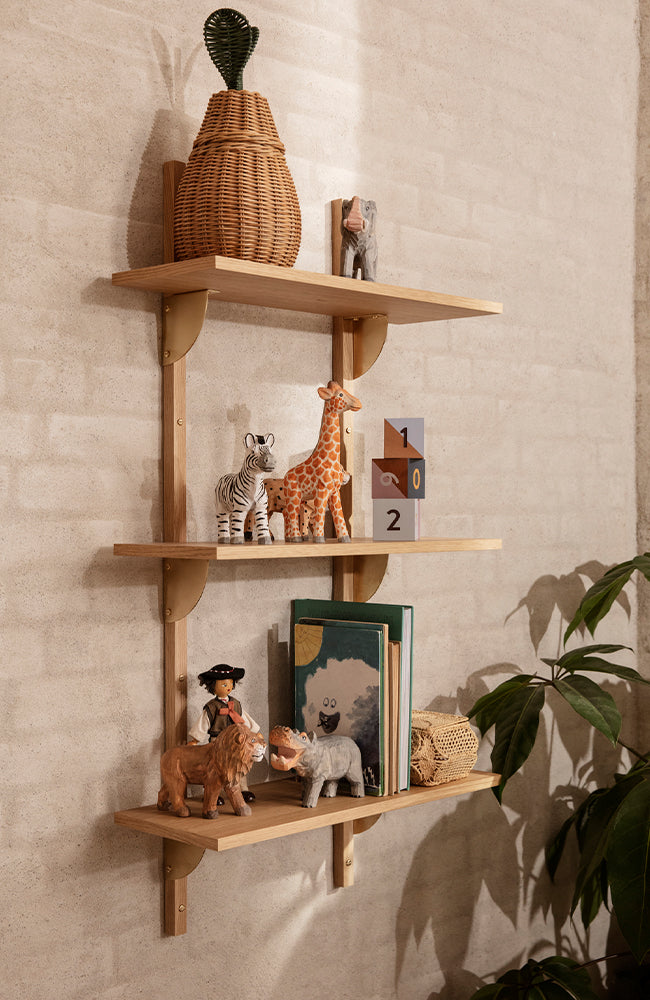 Animal Hand-carved Giraffe Ferm Living Träleksak