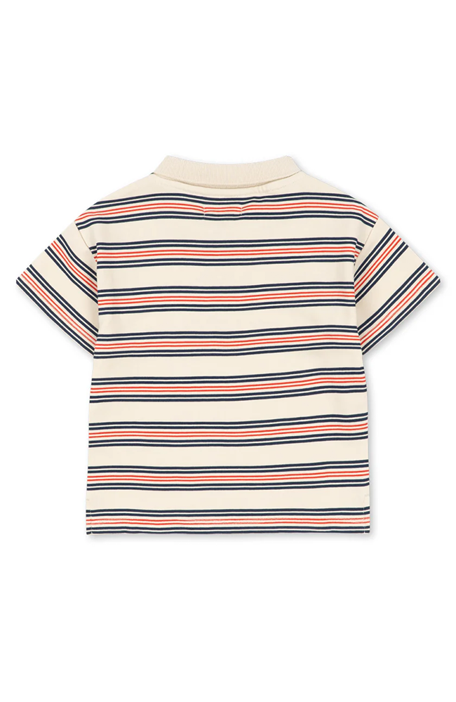 Spotty Short Sleeve Polo - Stripie Stripe Konges Slöjd T-shirt