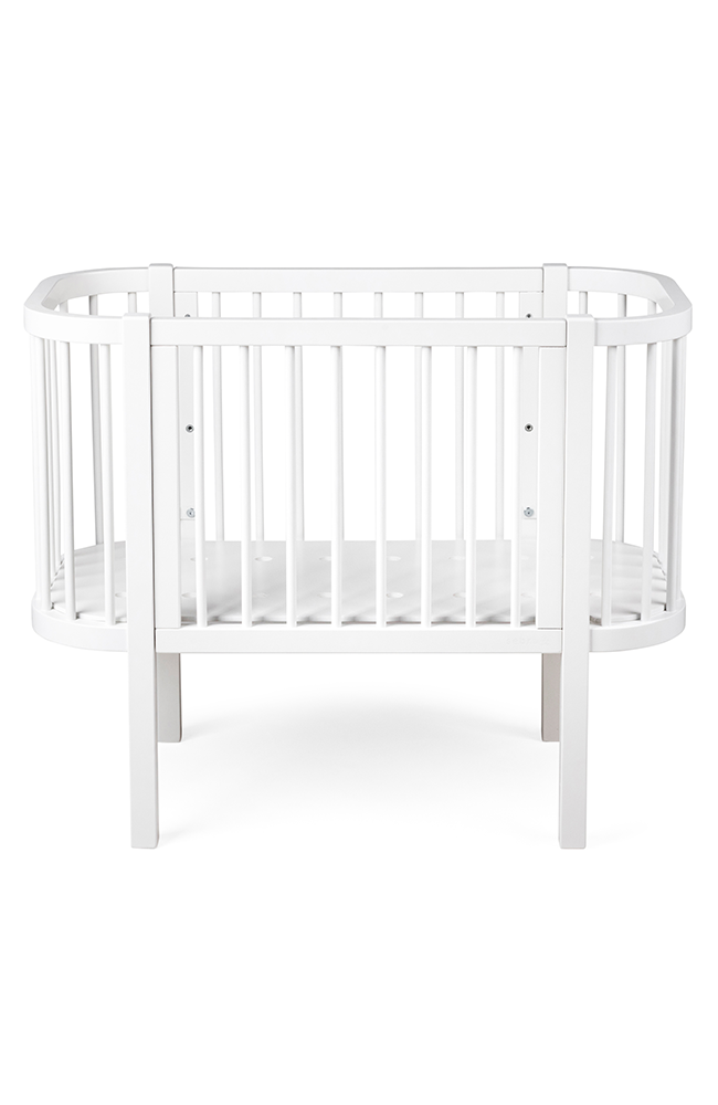 Sebra Bedside Crib - Classic White