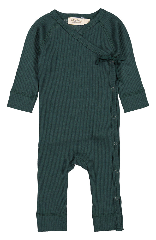 Rula Rib Modal Romper - Pine