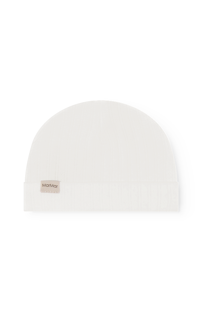 Aiko Pointelle Hat - Gentle White