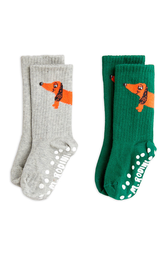 Dog 2-pack Anti-slip Socks - Multi