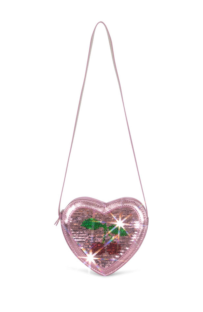 Tut Heart Sequin Bag - Rose