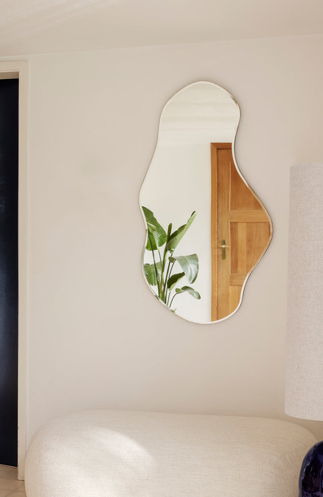 Pond Mirror - Large - Brass Ferm Living Inredning