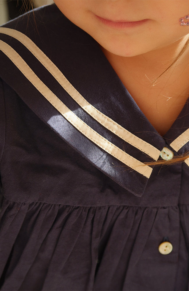 Sailor Dress - Navy Blazer