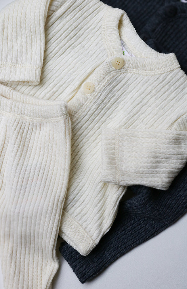 Ull Cardigan - Creme Vit