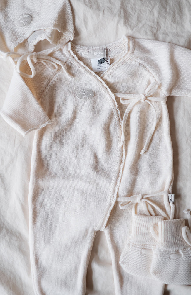 Merino Newborn set - Creme