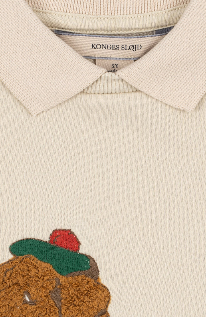 Spotty Sweatshirt - Brown Rice - detalj 2