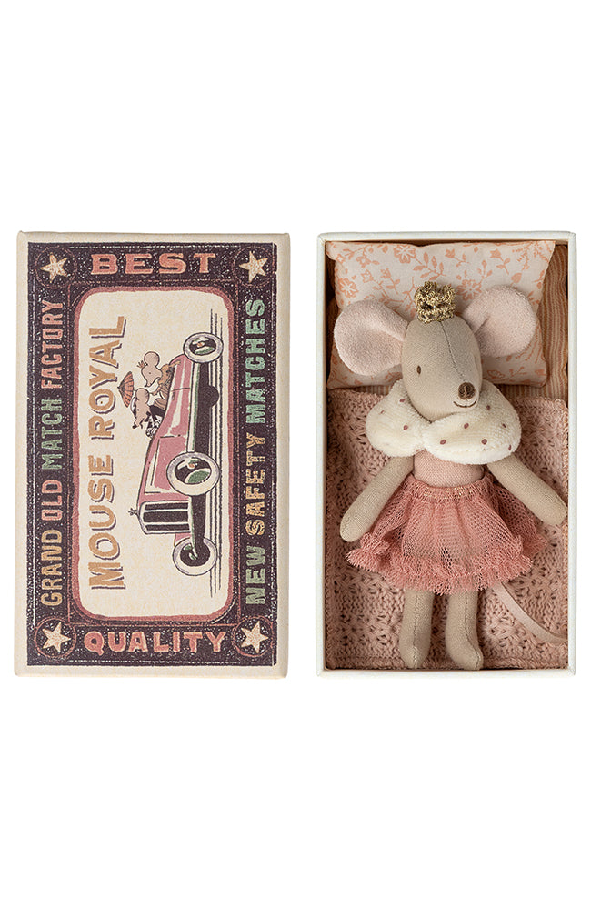 Princess mouse - Little sister in Matchbox Maileg Mjukdjur