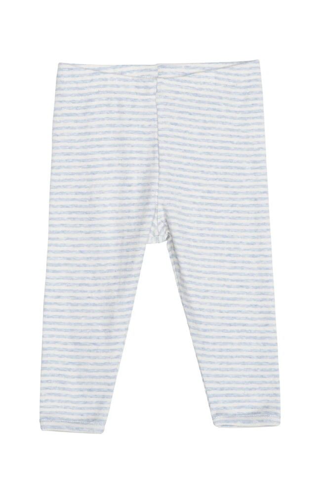 Baby Leggings Stripe - Mist/Offwhite