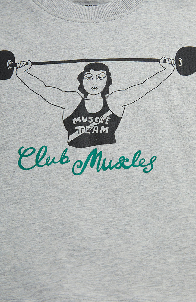 Club Muscles Tee - Grey melange