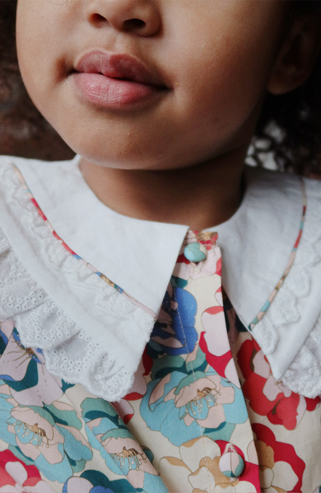 Coeur Collar dress - La Rosa