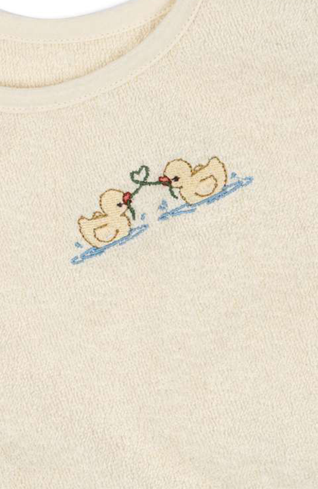 Figo 2 Pack Terry Bibs - Antique White