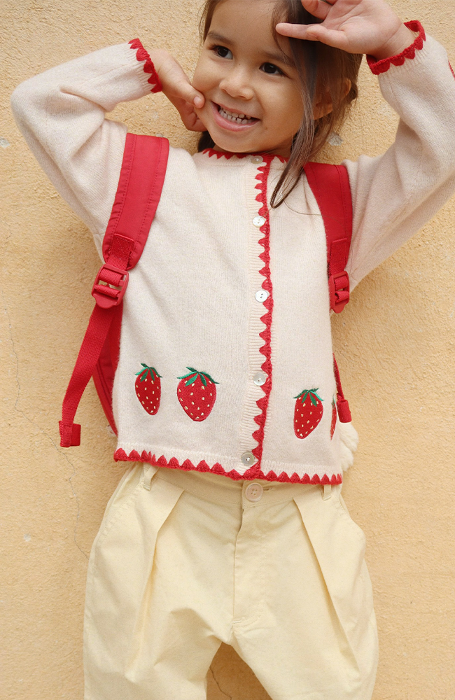 Strawberry Cardigan - Barbados Cherry