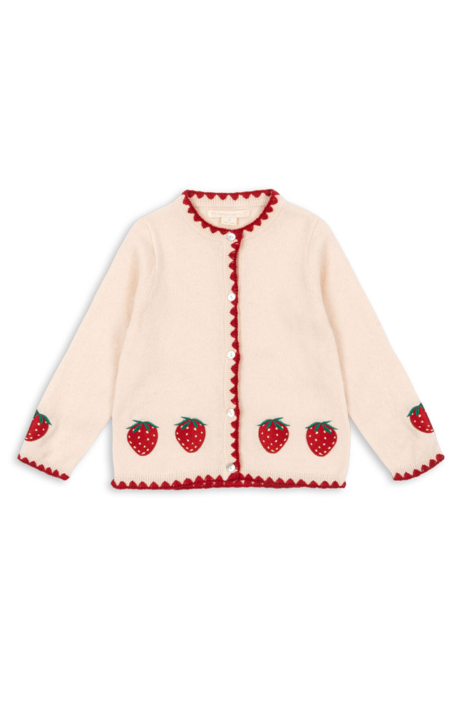 Strawberry Cardigan - Barbados Cherry