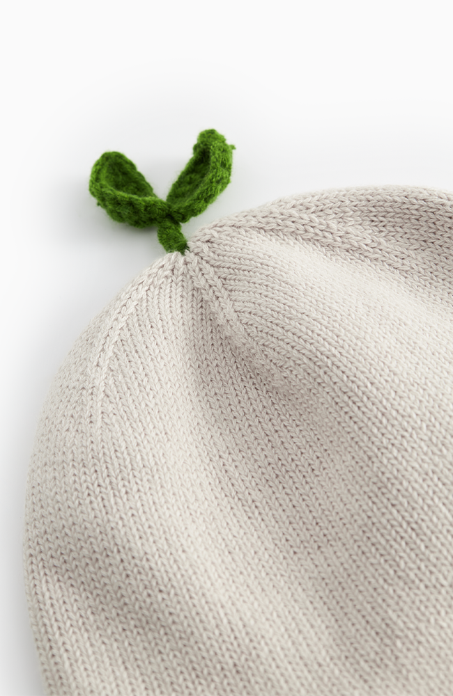 Aly Baby Sprout Cotton Knit - Moon Grey