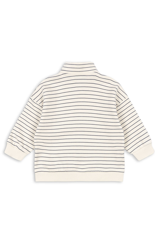 Lou Half Zip Sweatshirt - Flintstone Stripe