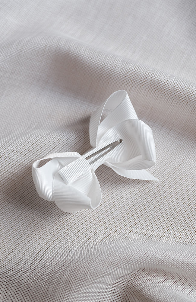 Hårrosett Medium - Off White Petit Stockholm Hårklämma