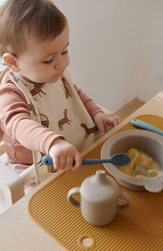 Peony Suction Bowl 2-Pack - Sandy/Oat