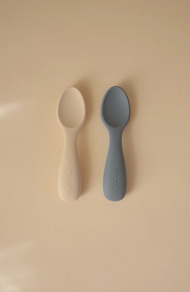 Silicone Toddler Starter Spoons - Tradewinds/Shifting Sand