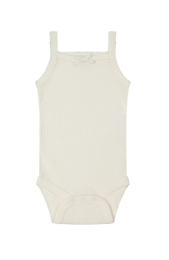 Rib Singlet Bodysuit - Milk Jamie Kay Body