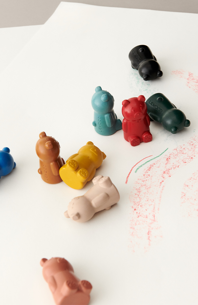 Wallace Crayons 9-Pack - Yellow mellow multi mix Liewood Leksak