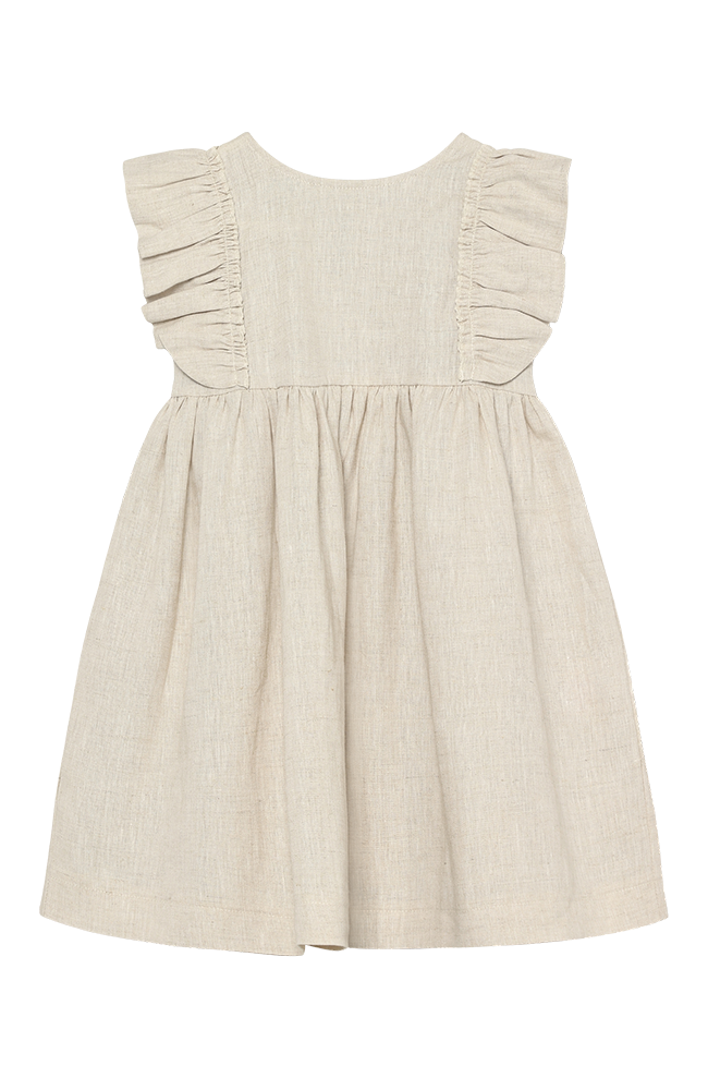 Dress SS Linen - Antique White HUTTEliHUT Klänning